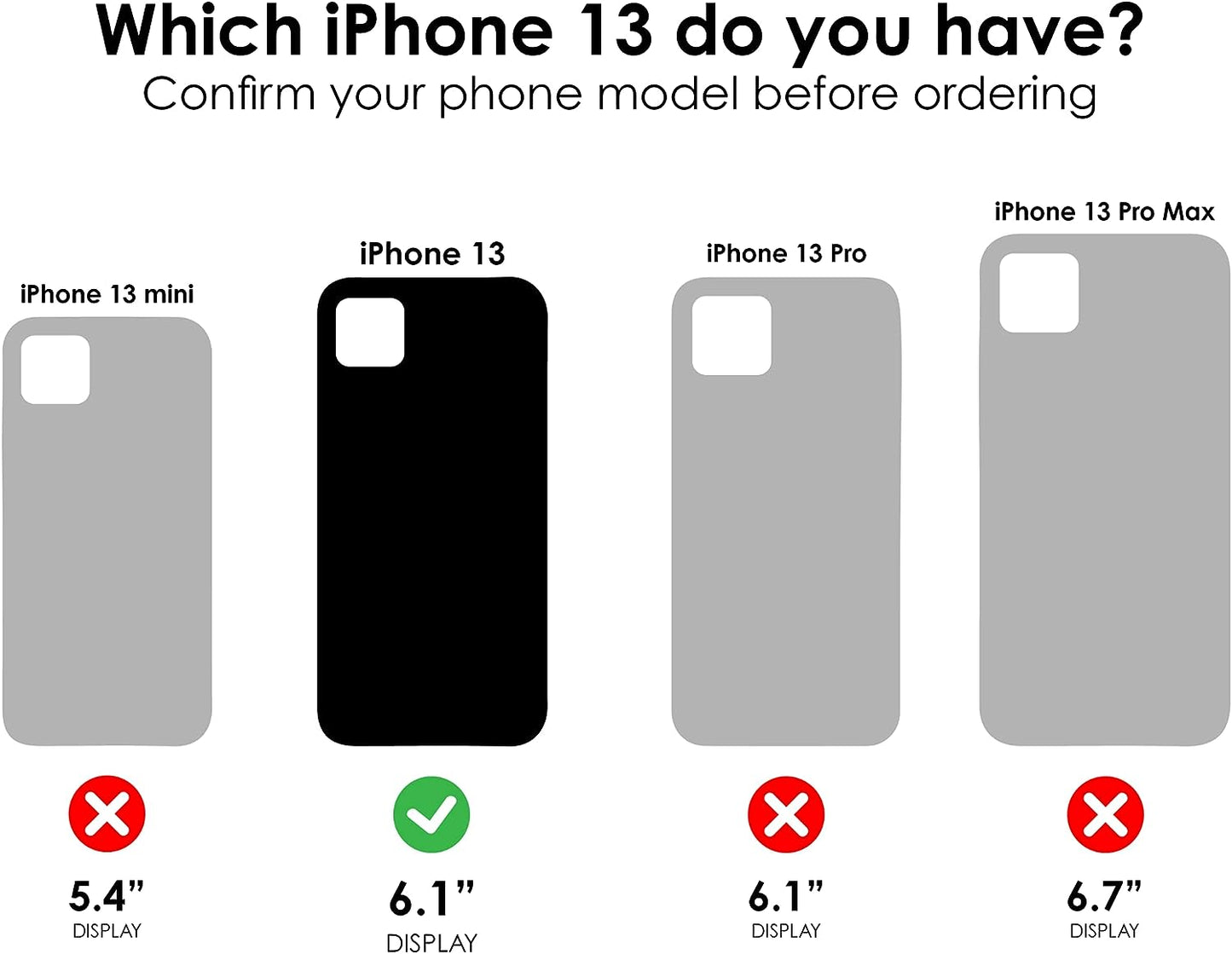 iPhone 13 (ONLY) Symmetry Series Case - CLEAR. ultra-sleek. wireless charging compatible. raised edges protect camera & screen