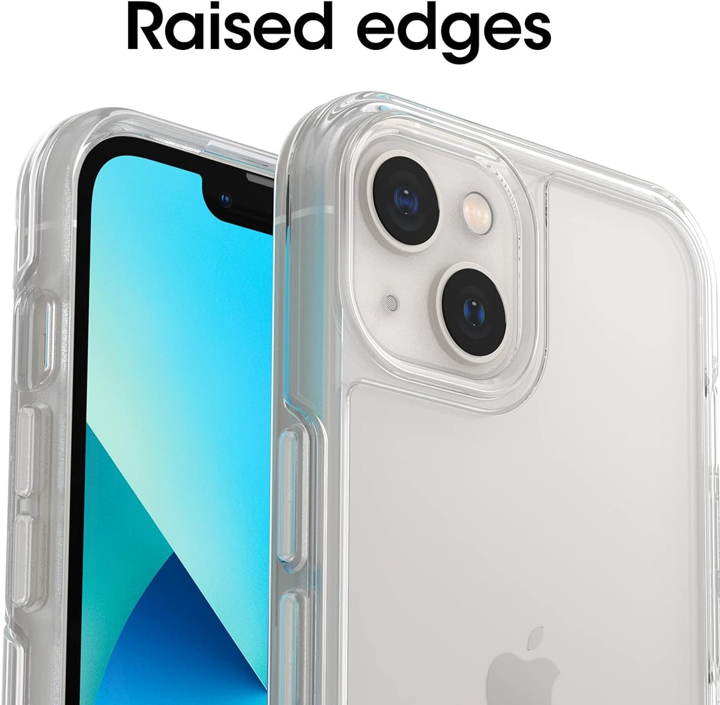 iPhone 13 (ONLY) Symmetry Series Case - CLEAR. ultra-sleek. wireless charging compatible. raised edges protect camera & screen