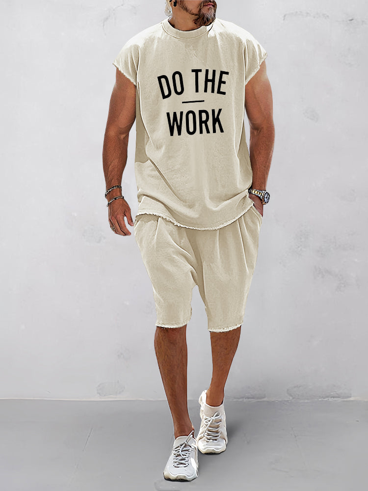 Casual Loose Fit Word Printed Sports Set(Buy 2 Free Shipping)