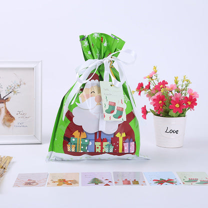 Last Day 49% OFF💥Christmas Drawstrings Gift Bags With Gift Card💥