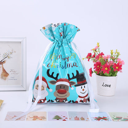 Last Day 49% OFF💥Christmas Drawstrings Gift Bags With Gift Card💥
