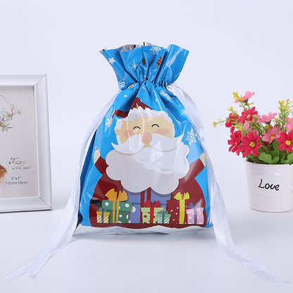 Last Day 49% OFF💥Christmas Drawstrings Gift Bags With Gift Card💥