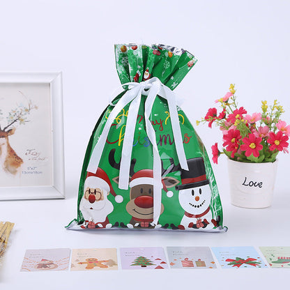 Last Day 49% OFF💥Christmas Drawstrings Gift Bags With Gift Card💥