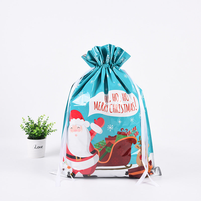 Last Day 49% OFF💥Christmas Drawstrings Gift Bags With Gift Card💥