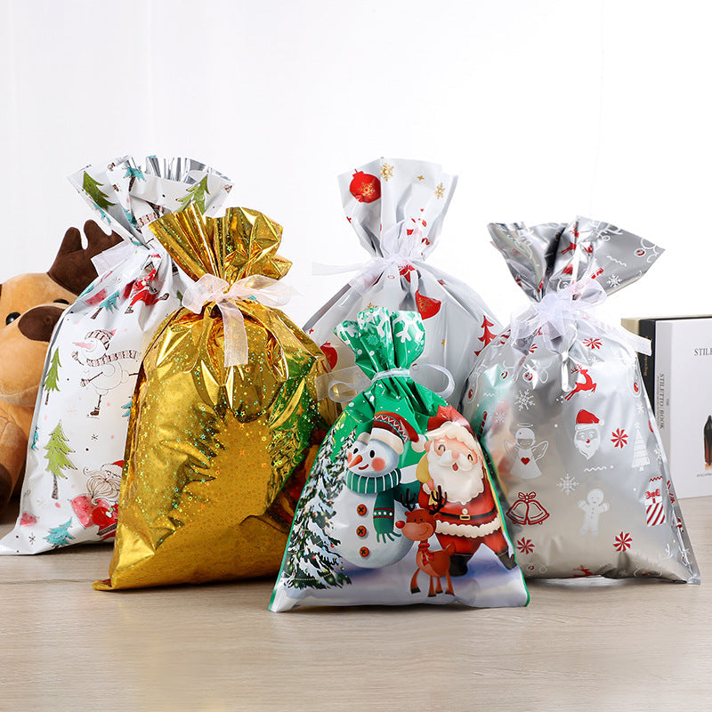Last Day 49% OFF💥Christmas Drawstrings Gift Bags With Gift Card💥