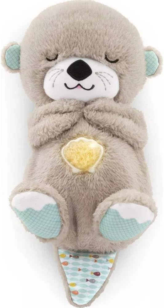 Mush Sleepy Otter Portable Plush Sound Machine with Music Lights & Breathing Motion