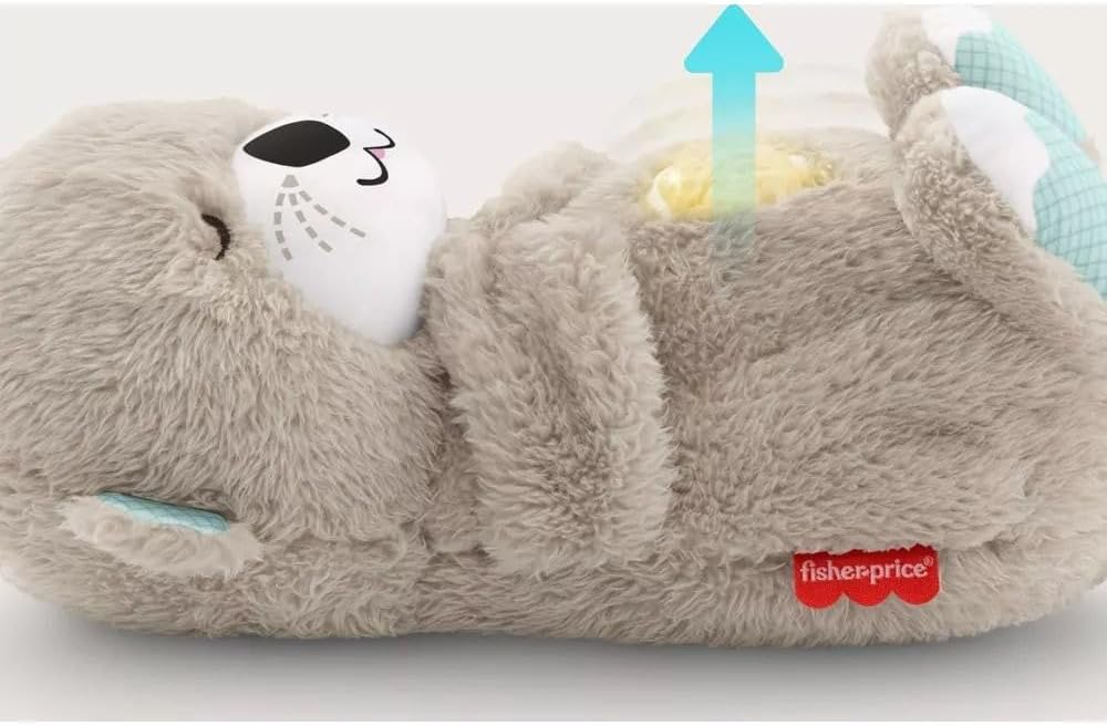 Mush Sleepy Otter Portable Plush Sound Machine with Music Lights & Breathing Motion