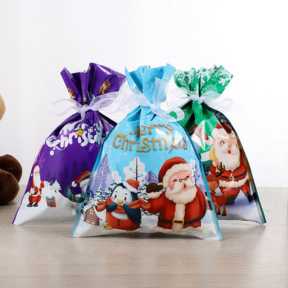 Last Day 49% OFF💥Christmas Drawstrings Gift Bags With Gift Card💥