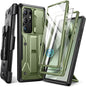 Samsung Galaxy S24 Ultra Case. [Bulit-in Screen Protector & Slide Camera Cover] [2 Front Frame] Military Grade Shockproof Phone Case with Kickstand & Belt-Clip 6.8