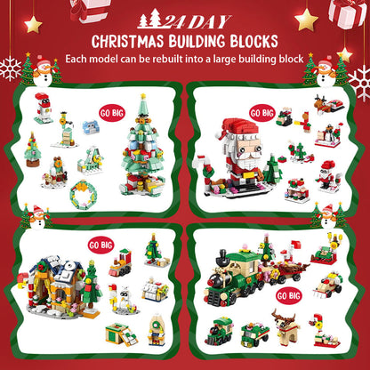 Early Xmas Sale 50% OFF-Advent Calendar Kids With Christmas Building Blocks