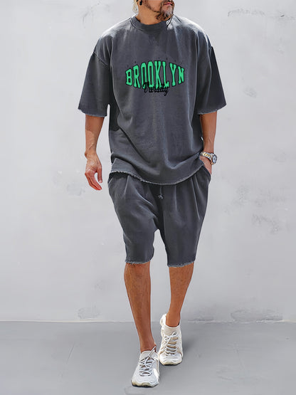 Casual Word Printed Tracksuit Set(Buy 2 Free Shipping)