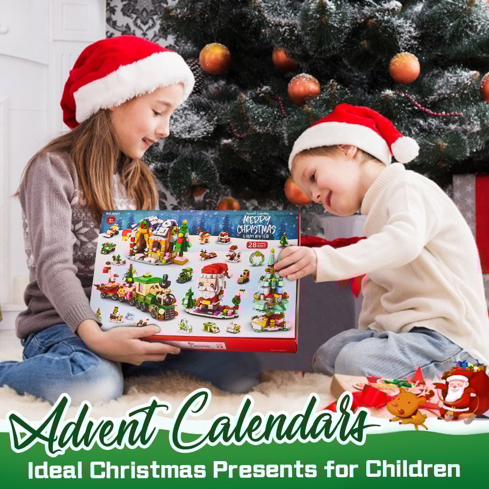 Early Xmas Sale 50% OFF-Advent Calendar Kids With Christmas Building Blocks