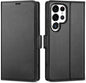 Phone case for Galaxy S24 Ultra 5G 6.8. Genuine Leather S24 Ultra Wallet Folio Case Magnetic Closure RFID Blocking Card Slot Kickstand Protective Case Compatible with Galaxy S24 Ultra 2024