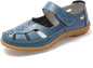Women's hollow soft leather breathable moccasins sandals