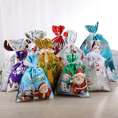 Last Day 49% OFF💥Christmas Drawstrings Gift Bags With Gift Card💥