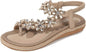 WOMEN'S LIGHTWEIGHT FLOWERS CLIP TOE SANDALS