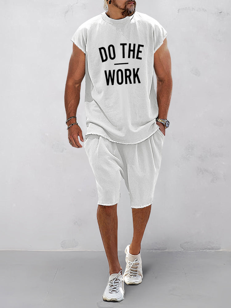 Casual Loose Fit Word Printed Sports Set(Buy 2 Free Shipping)