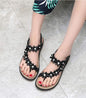 WOMEN'S LIGHTWEIGHT FLOWERS CLIP TOE SANDALS