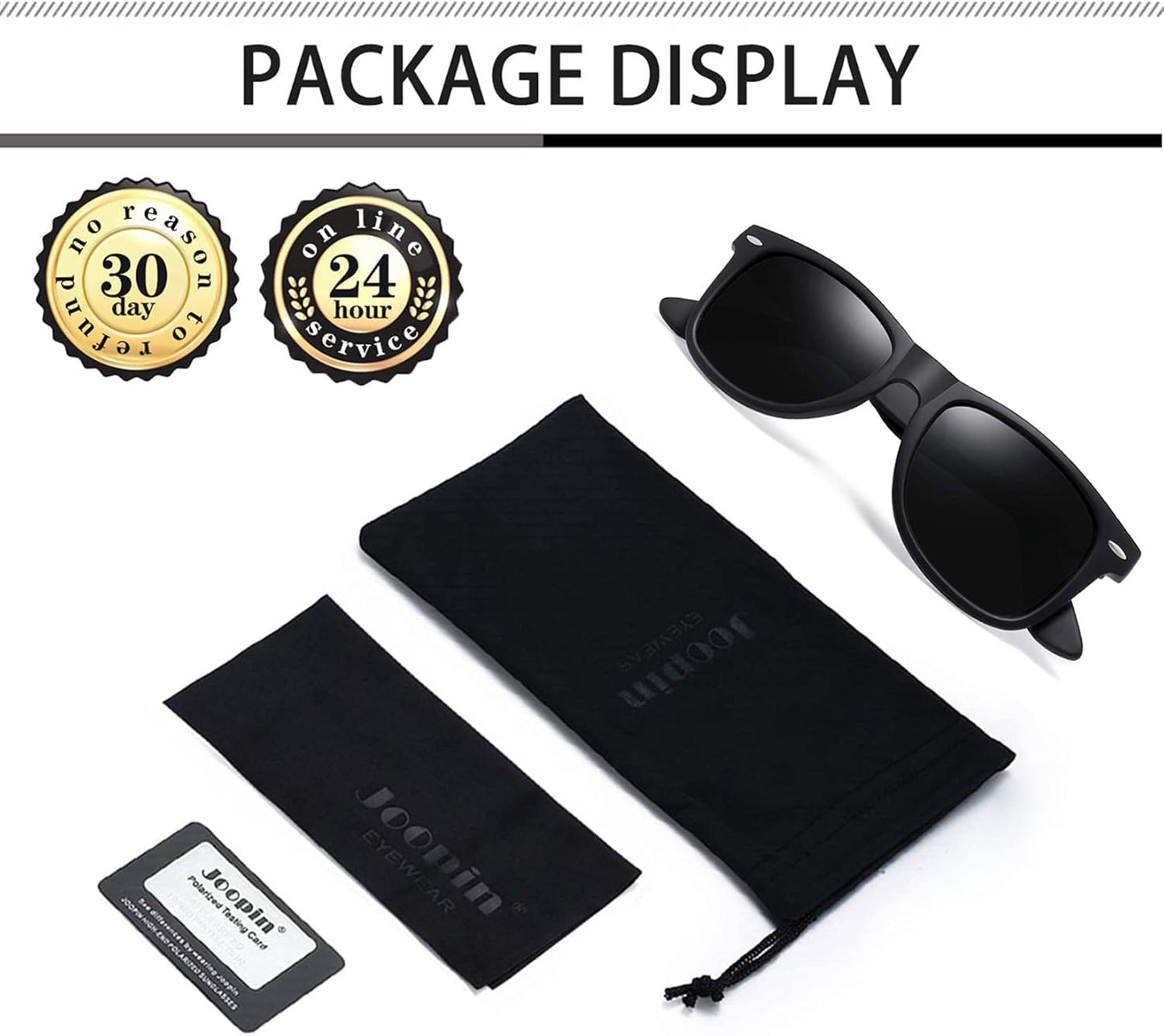 Joopin Square Sunglasses Polarized UV Protection Trendy Designer Sun Glasses Men Women