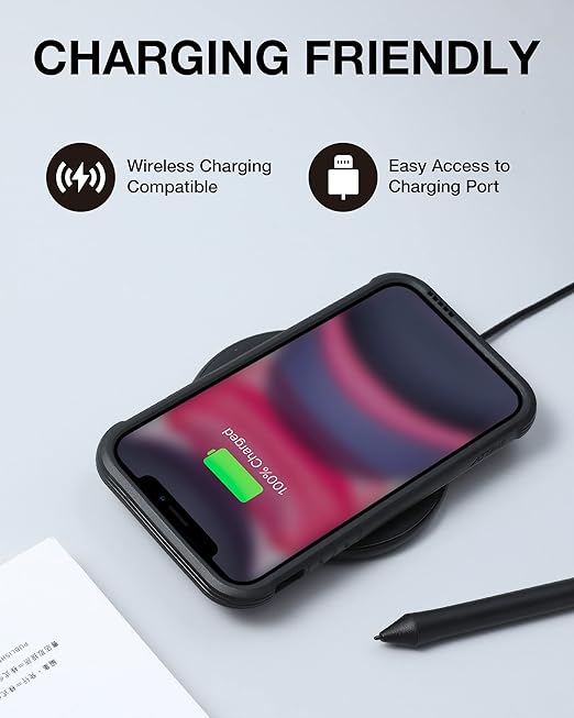 iPhone 11 Case. Shockproof Protective Clear Case. Military 10ft Drop Tested. Durable Aluminum Frame. Anti-Yellowing Technology Case for iPhone 11