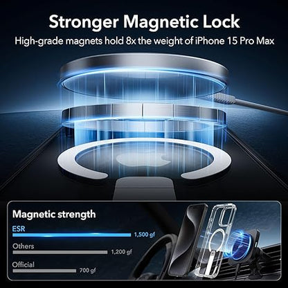 iPhone 15 Pro Max Case.Compatible with MagSafe.Fully Adjustable Flickstand.Military-Grade Drop Protection