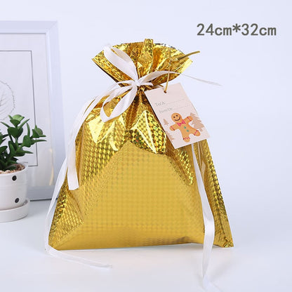 Last Day 49% OFF💥Christmas Drawstrings Gift Bags With Gift Card💥