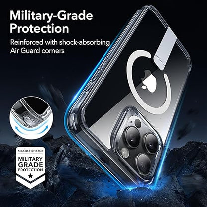 iPhone 15 Pro Max Case.Compatible with MagSafe.Fully Adjustable Flickstand.Military-Grade Drop Protection