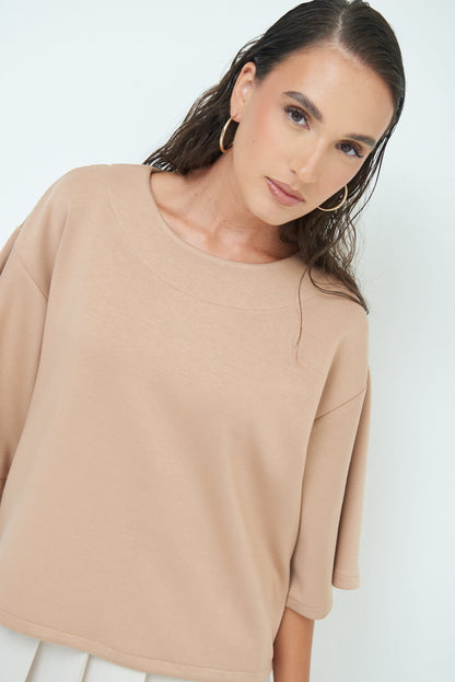 Elegant oversized top with wide sleeves wholesale