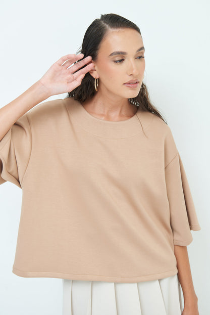 Elegant oversized top with wide sleeves wholesale