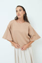 Elegant oversized top with wide sleeves wholesale