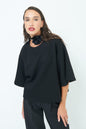 Elegant oversized top with wide sleeves wholesale