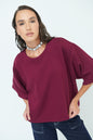 Elegant oversized top with wide sleeves wholesale