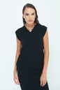 Sleeveless knit top with textured pattern wholesale