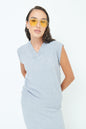 Sleeveless knit top with textured pattern wholesale