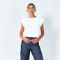 Sleeveless crew-neck muscle top wholesale