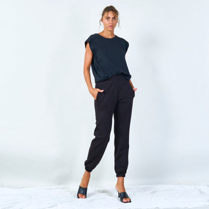 Sleeveless crew-neck muscle top wholesale