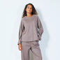 Long-sleeve basic pocket tee wholesale