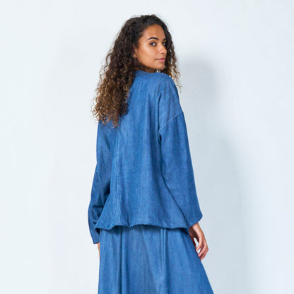 Long-sleeve loose-fit top wholesale