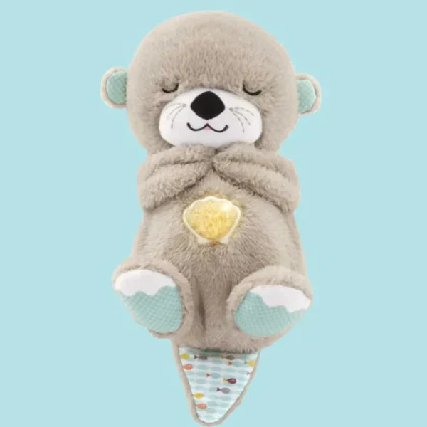 Mush Sleepy Otter Portable Plush Sound Machine with Music Lights & Breathing Motion