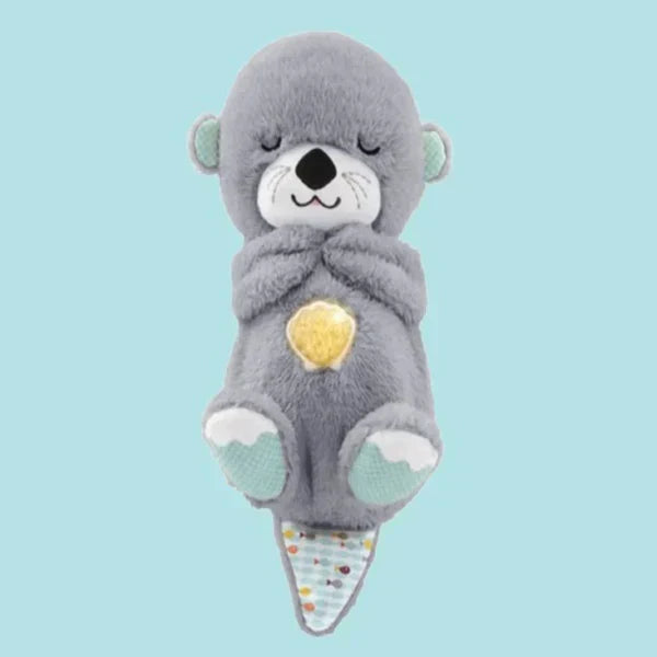 Mush Sleepy Otter Portable Plush Sound Machine with Music Lights & Breathing Motion