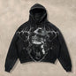 Oversized skull hoodie