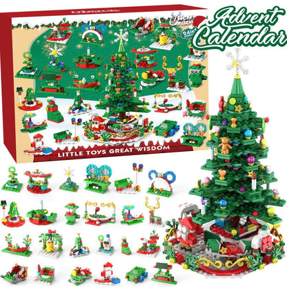 Early Xmas Sale 50% OFF-Advent Calendar Kids With Christmas Building Blocks