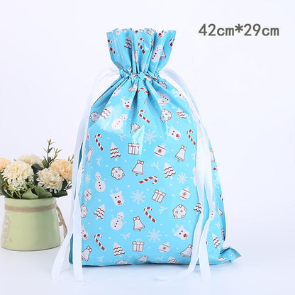 Last Day 49% OFF💥Christmas Drawstrings Gift Bags With Gift Card💥