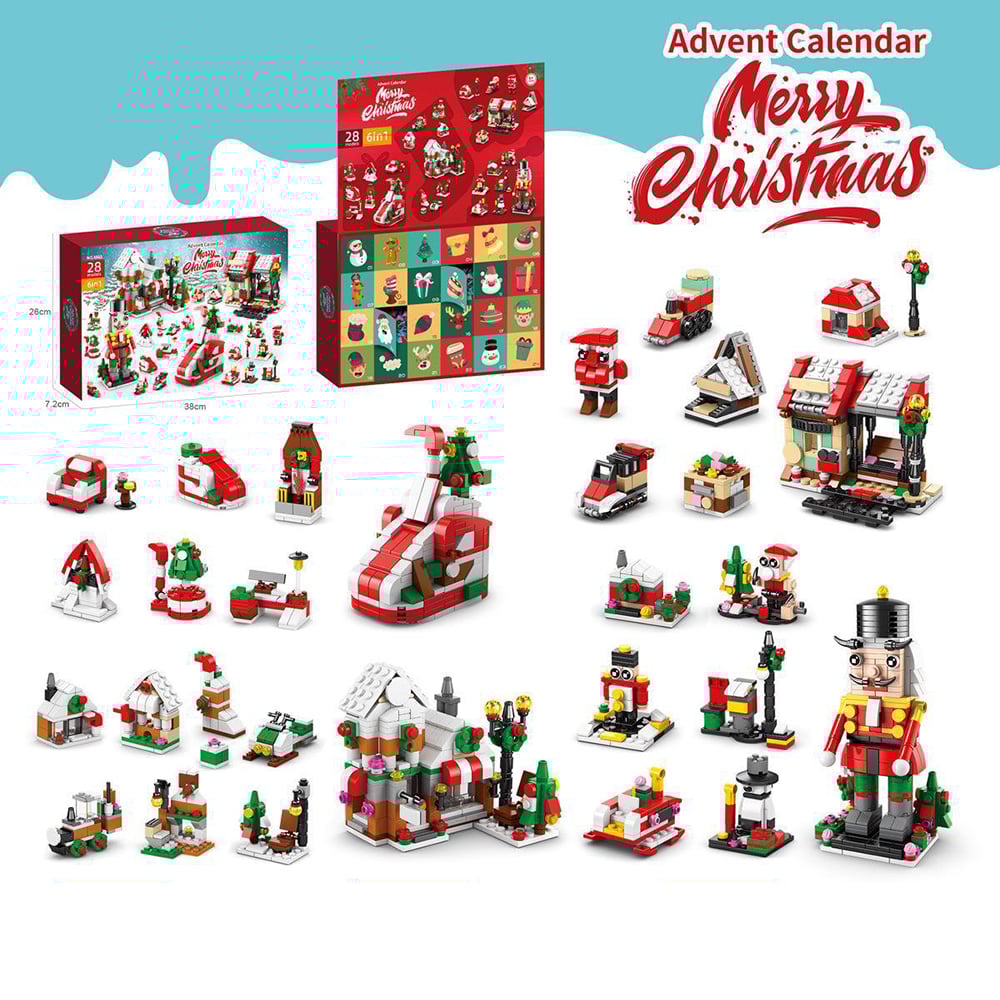 Early Xmas Sale 50% OFF-Advent Calendar Kids With Christmas Building Blocks